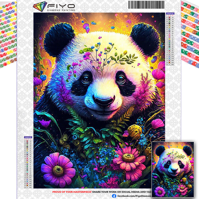 Diamond Painting Animal 5D DIY Full Square Diamond Embroidery Flower Panda  Mosaic Rhinestones Picture Home Decoration - AliExpress